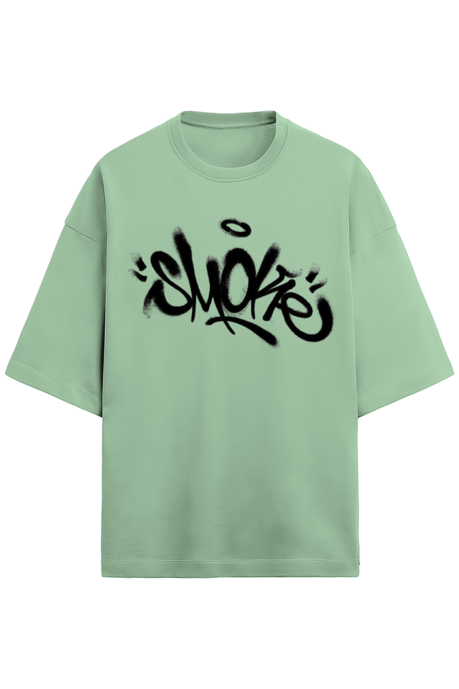 SMOKE Graffiti | Graffiti printed T shirt | Terry Oversized Tee