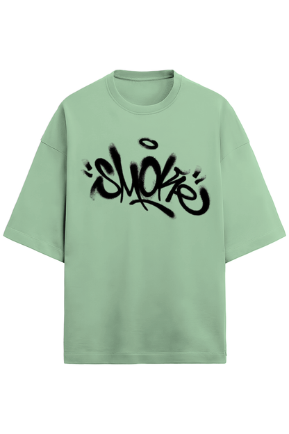 SMOKE Graffiti | Graffiti printed T shirt | Terry Oversized Tee