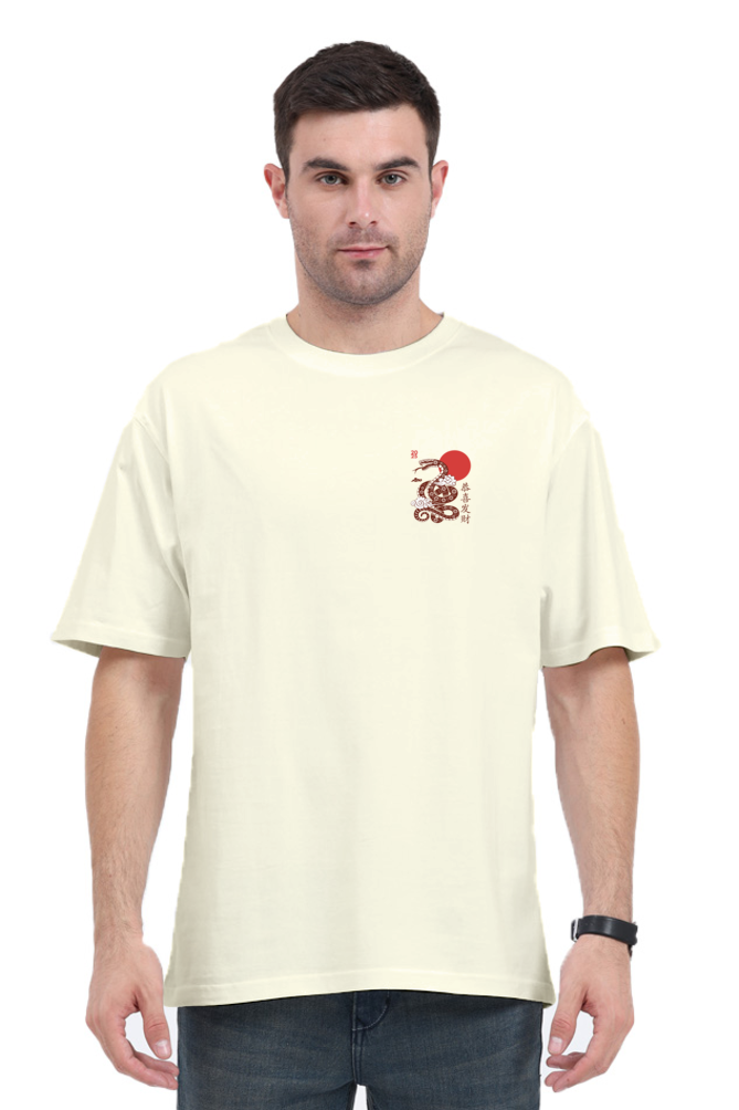 Dragon-Snake inspired Print | Streetwear | Oversized Classic T-Shirt